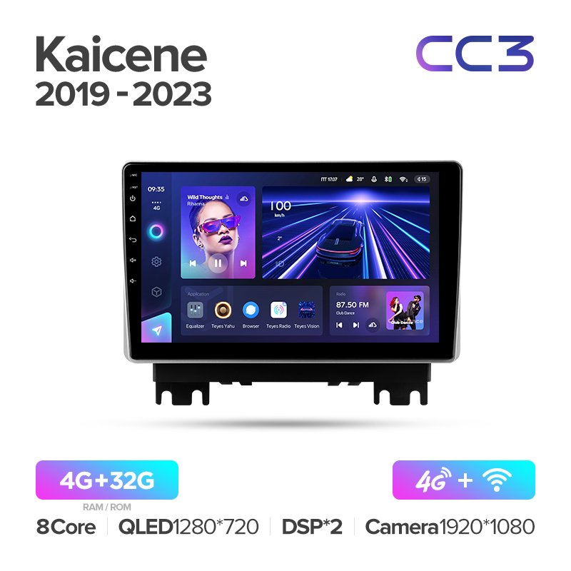 TEYES CC3 Car DVD Player For Changan Kaicene F70 2019 - 2023 10 Inch Touch Screen Car Stereo DVD Video Audio Player