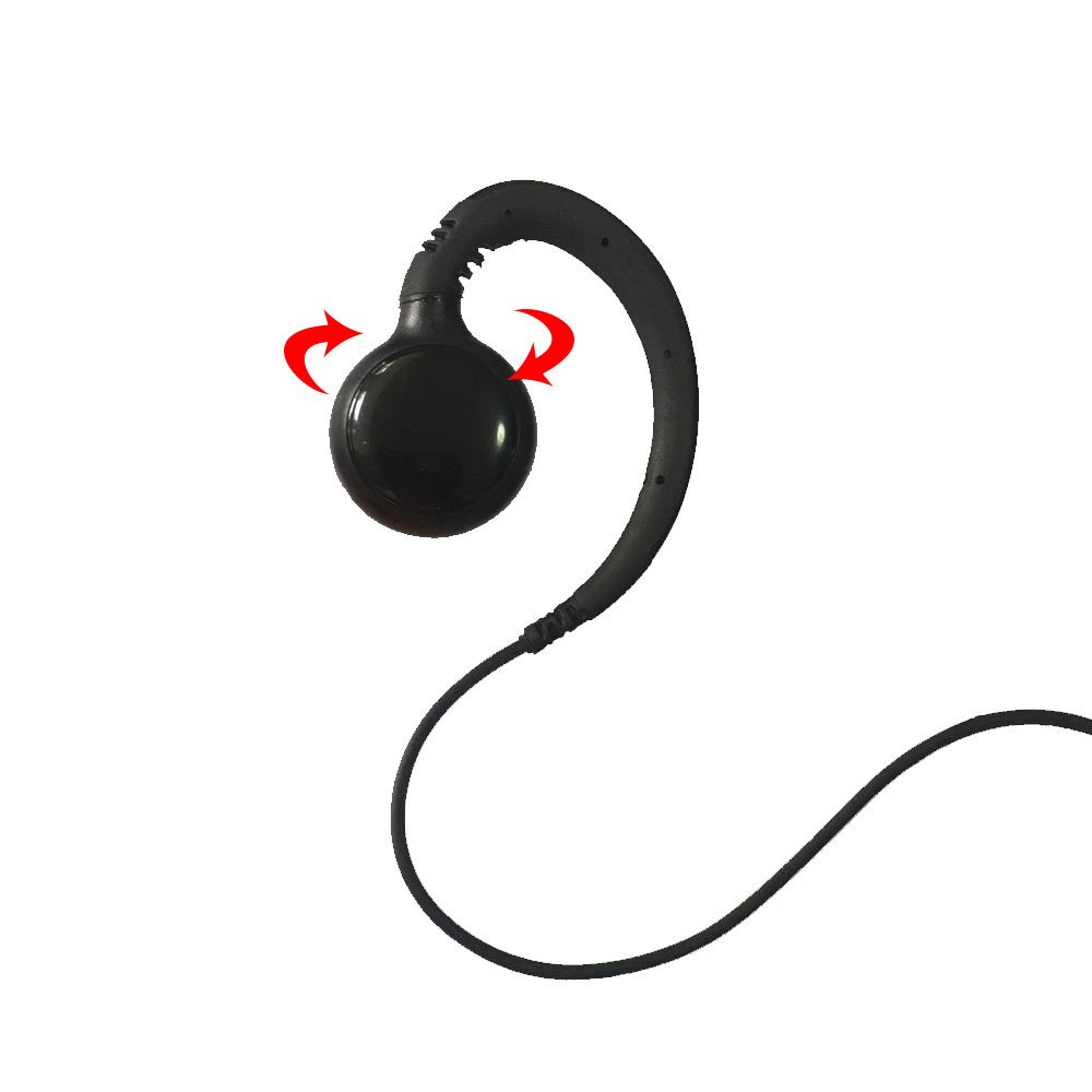 Uhf Two-Way Handheld Radio Earpiece Walkie Talkie Wire Earphone for MTP3550 3500 Hand-Portable Terminals