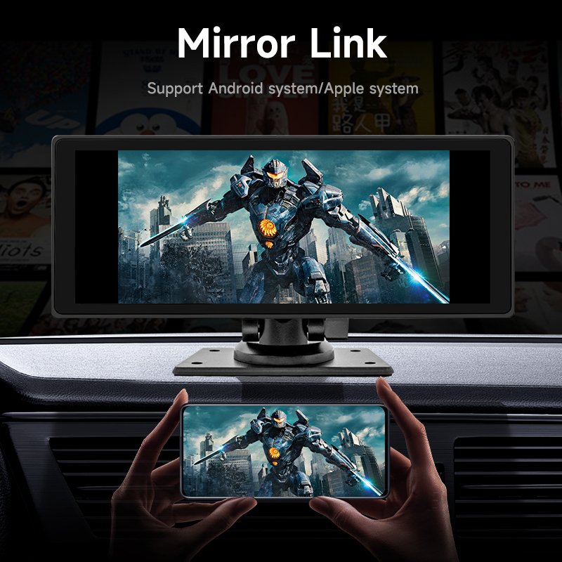 10.26 Inch Touch Screen Car Radio CarPlay Wireless CarPlay Portable Car Radio Carplay Screen Android Auto DVD Audio MP5 Player