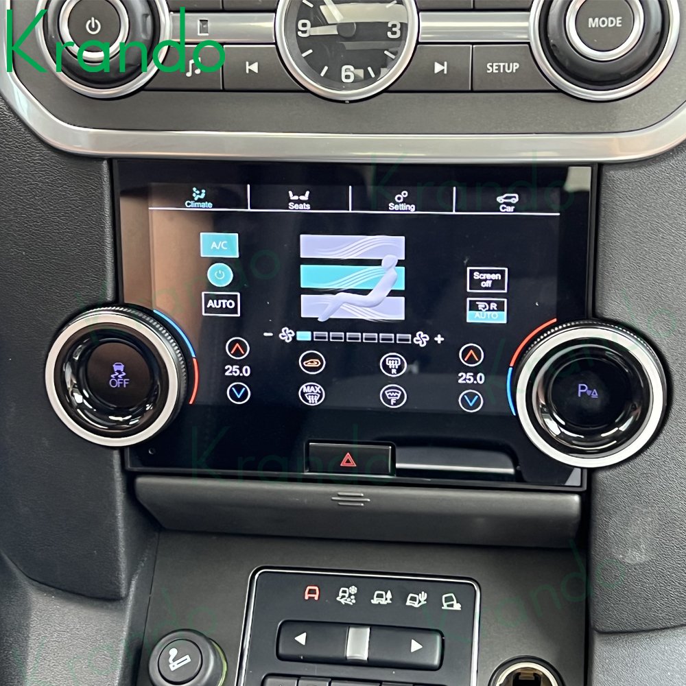 Krando Full Touch LCD AC Display Instrument For Land Rover Range Rover Discovery 4 LR4 2010-2016 Air Conditioner Panel Head Unit