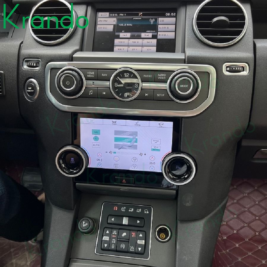 Krando Full Touch LCD AC Display Instrument For Land Rover Range Rover Discovery 4 LR4 2010-2016 Air Conditioner Panel Head Unit