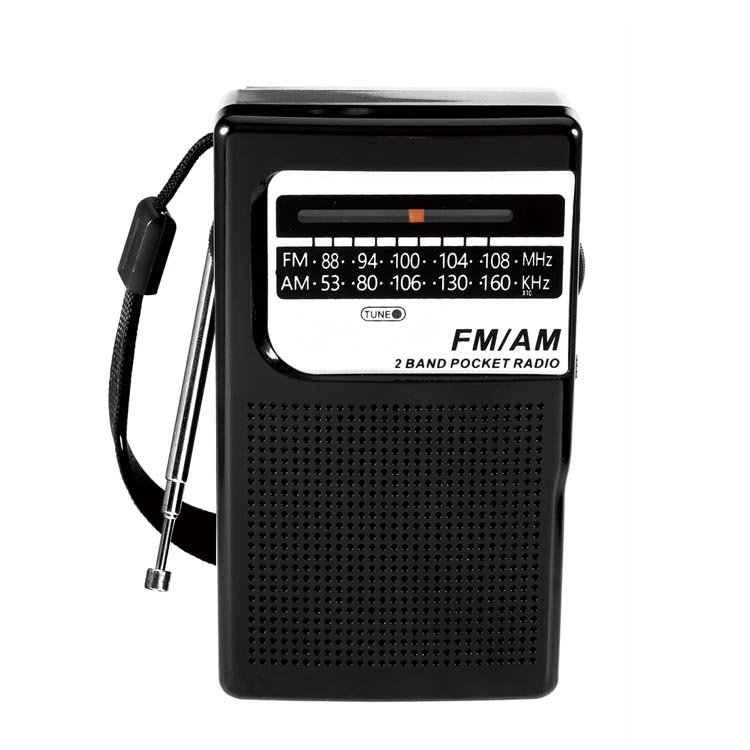 2 AA Battery Operated AM FM Portable Radio with Excellent Reception