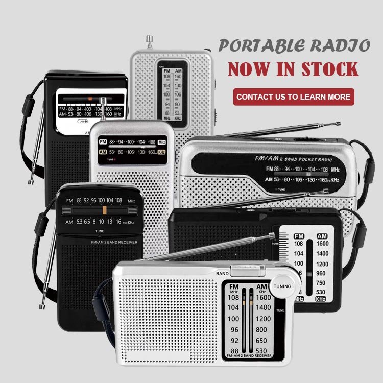 2 AA Battery Operated AM FM Portable Radio with Excellent Reception