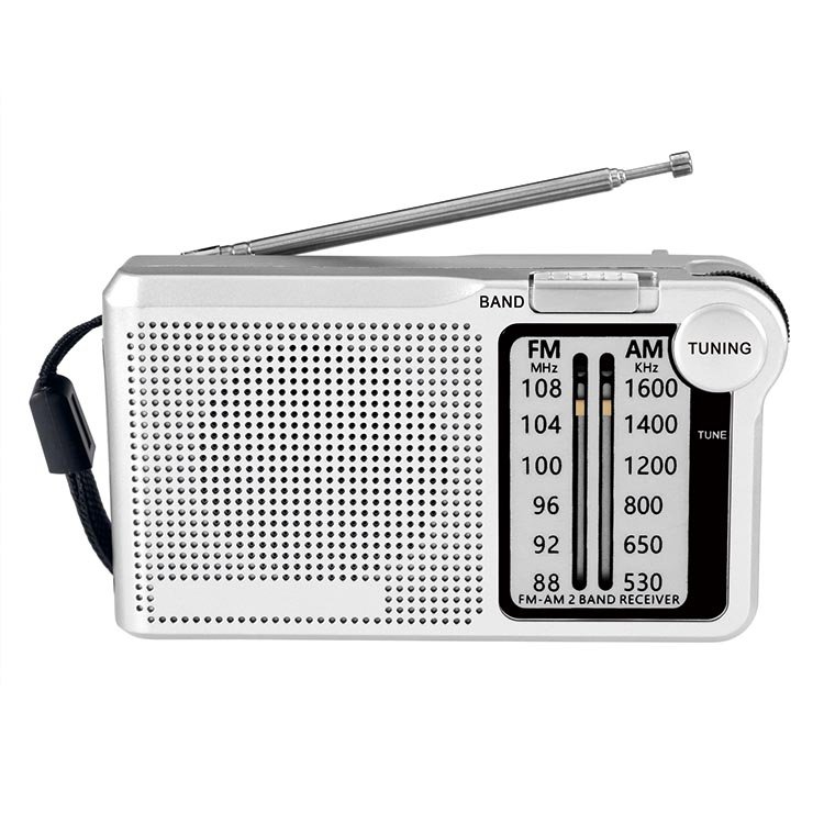 2 AA Battery Operated AM FM Portable Radio with Excellent Reception