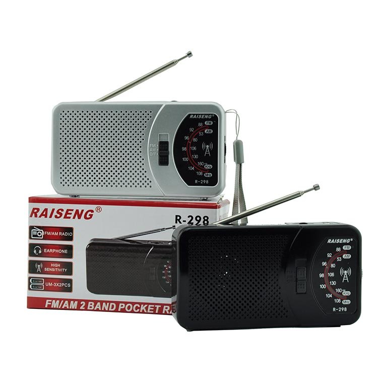 2 AA Battery Operated AM FM Portable Radio with Excellent Reception