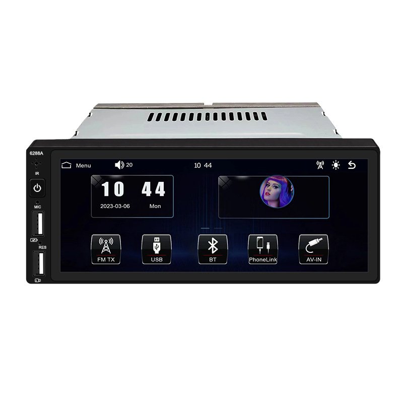 Universal 6.86 Inch Car Radio 1 Din Mp5 Dvd Car Player Radio Stereo With Mirror Link And Gps Navigation Mp5 Carplay