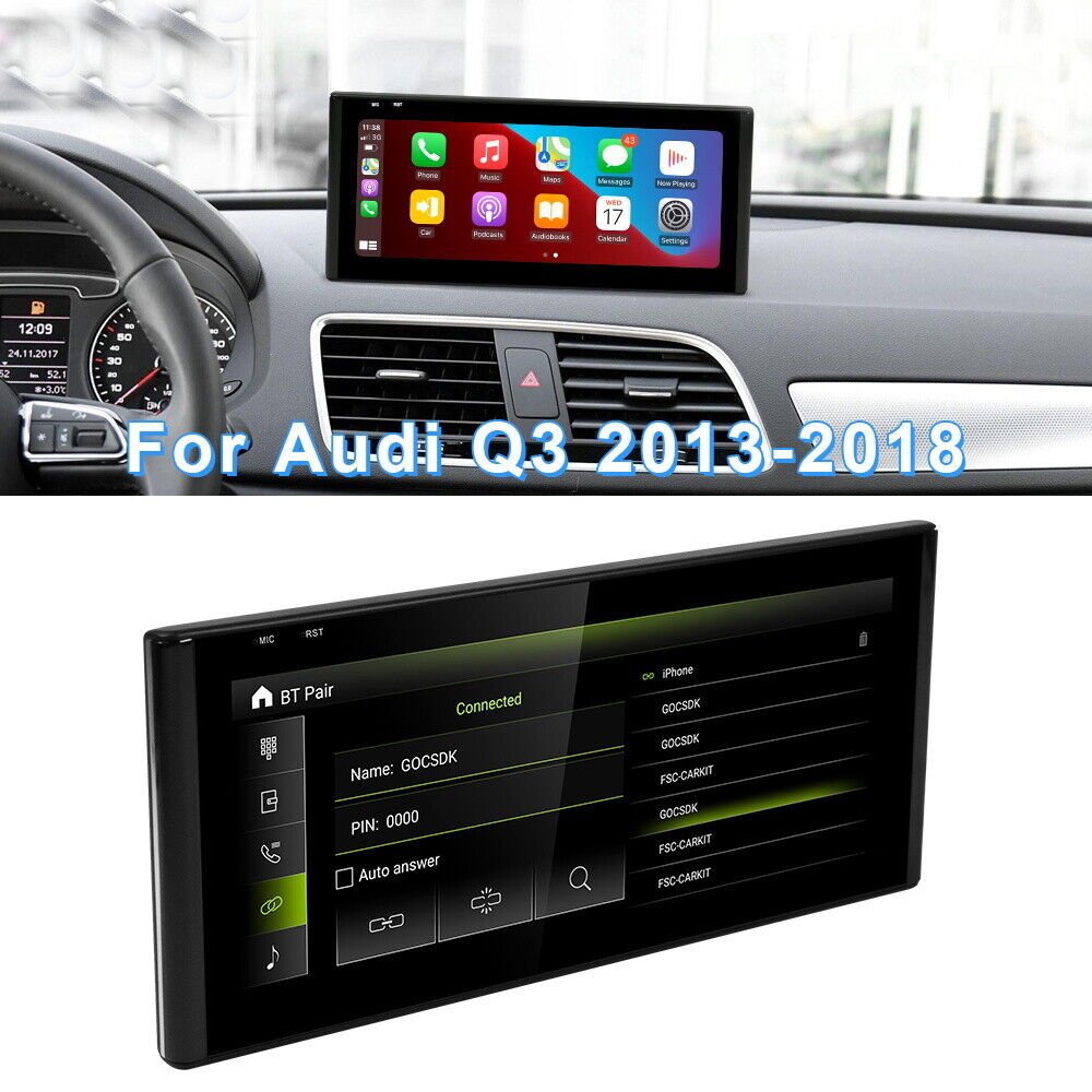Factory 8core 10.25" 8g 128g android car radio dashboard gps navigation multimedia for Audi Q3 2013-2018 LHD touch screen