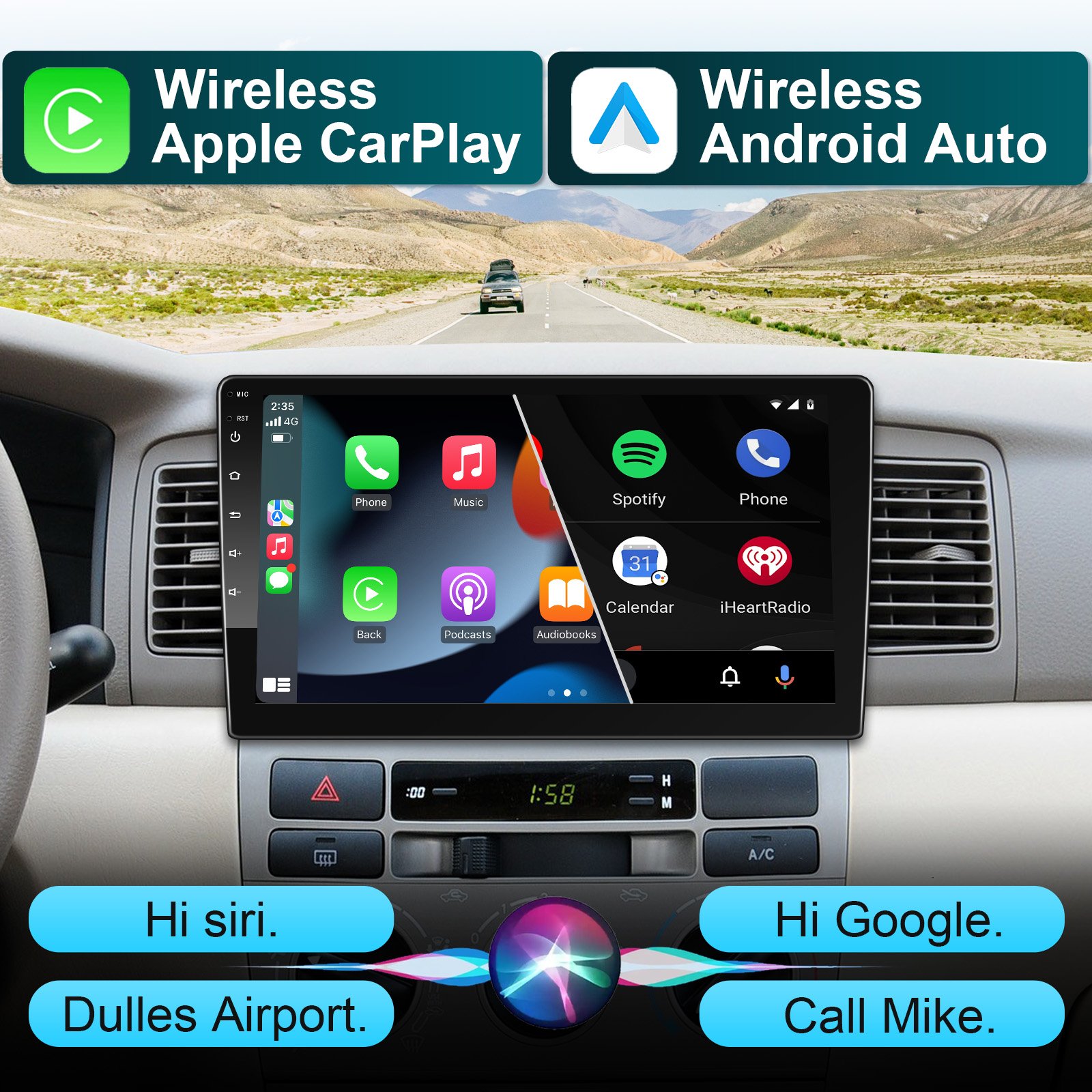 Car Stereo Car Radio Auto Radio Car MP5 Player 7" Touch Screen BT USB FM AUX SD Rear View Camera