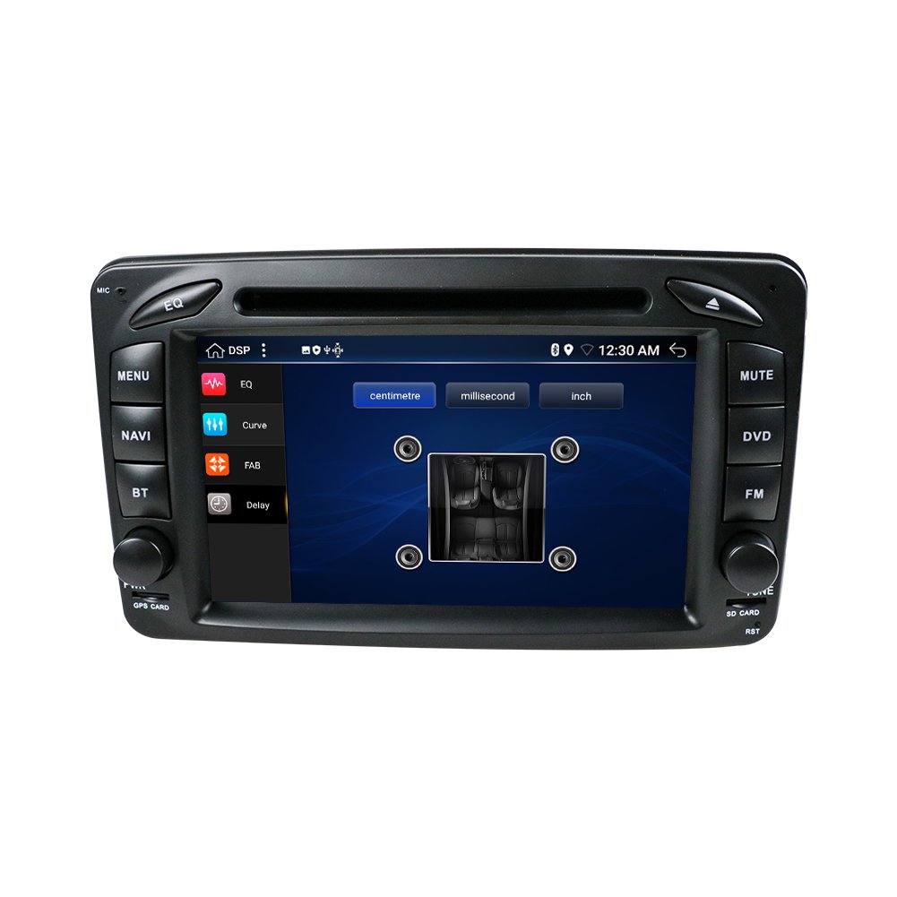 7inch double Din with DVD car radio with FM/AM/RDS/Mirror link/Steering Wheel Control and Canbus for Benz W209