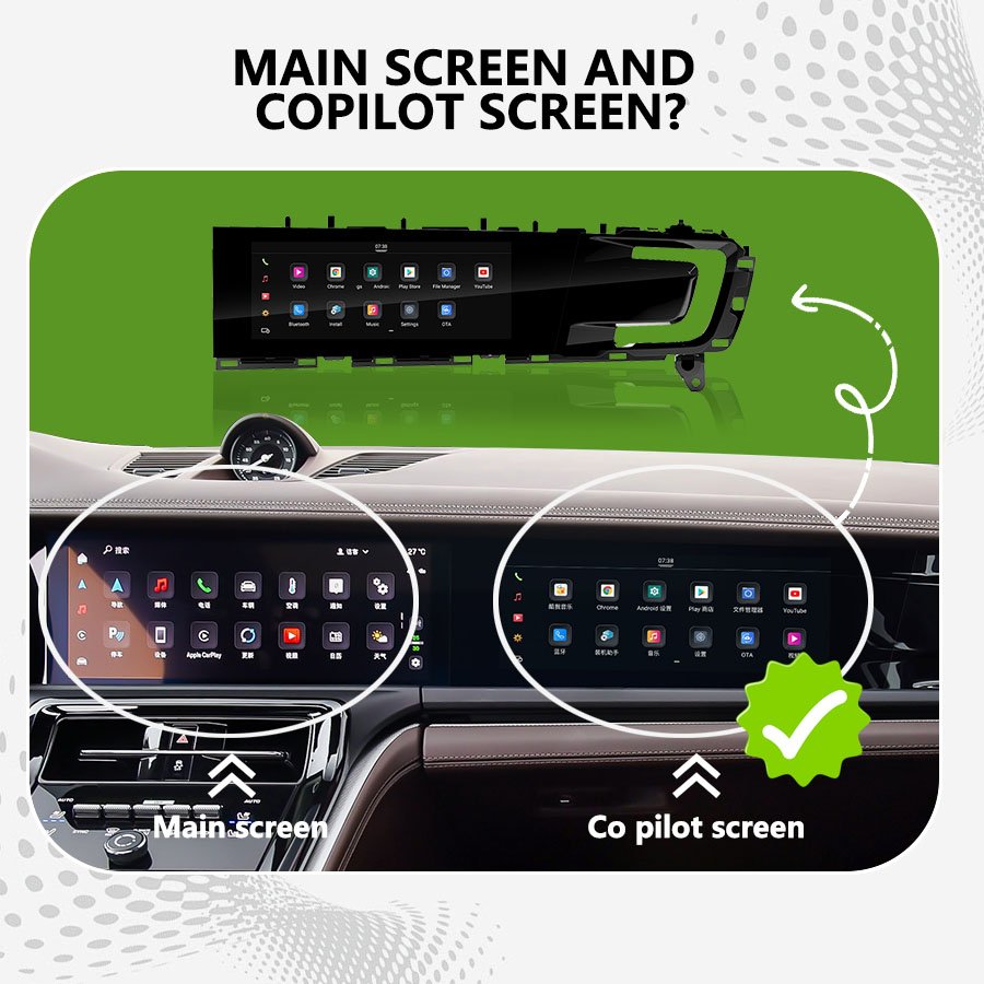 11" Android 13 Car Radio Multimedia Video Player For Porsche Panamera 2024 Upgraded Copilot Smart Screen Carplay GPS Navigation