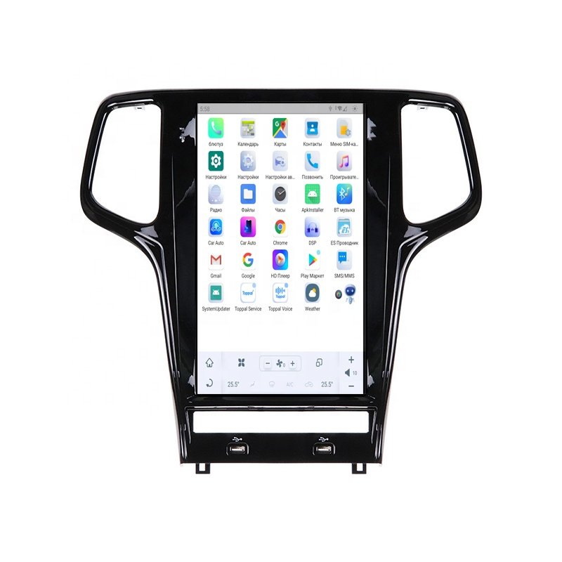 Tesla style Android 11 Car radio for Jeep Grand Cherokee 2011-2013 Car Multimedia Player Wireless Carplay 4G