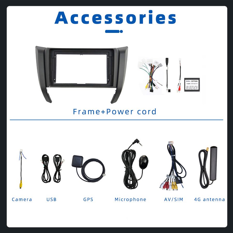 7870 Android 13 Ips Dsp Car Radio Player For Nissan Navara Np300 Frontier 2017-2020 Car Stereo Screen GPS 360 Camera