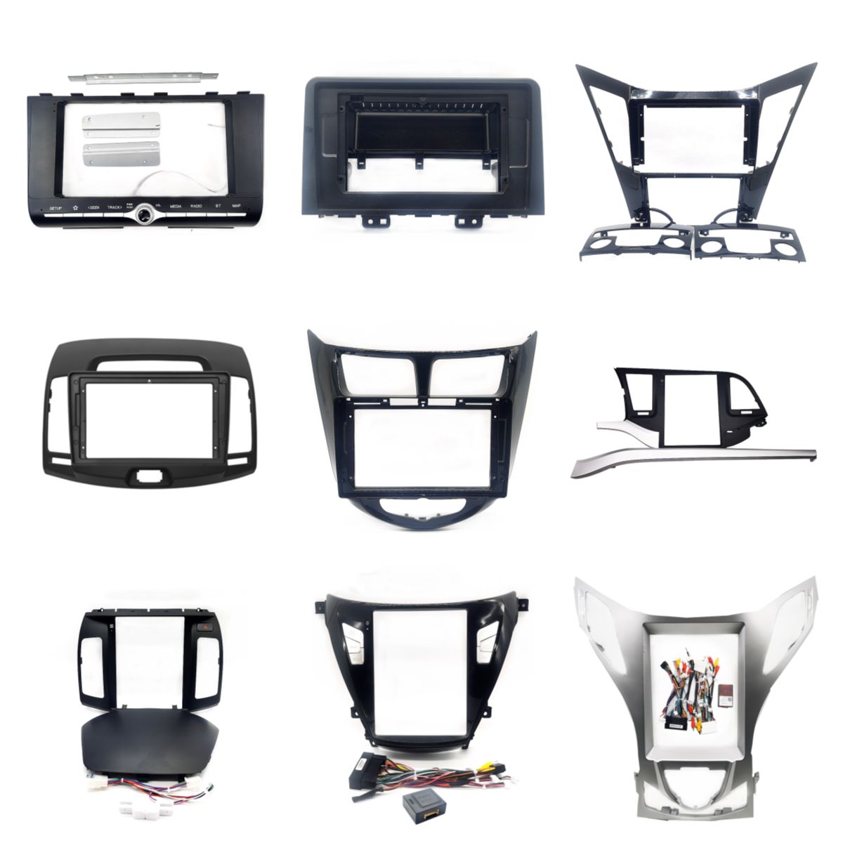 Fashion Car DVD Android Play Frame for HYUNDAI KIA Car DVD Android Frame for HYUNDAI VENUE Car Video Radio Frame for STARGAZER