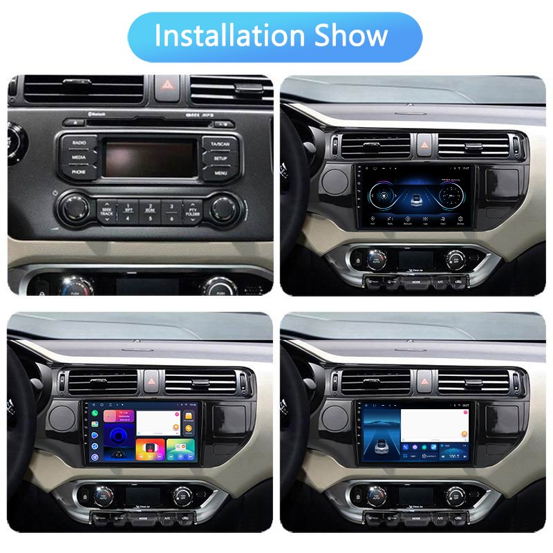 factory directly selling android audio system for kia rio 2013 2014 2015 GPS navigation multi touch car dvd player