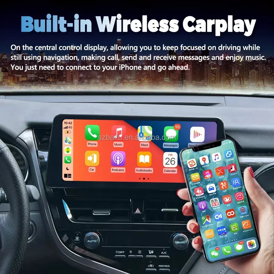 12.3 inch car auto radio Android Touch Screen Car Radio GPS Navigation Multimedia Video Player for Toyota Honda Nissan