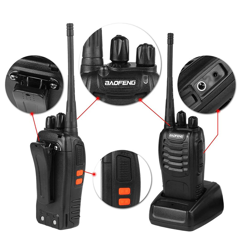 X823 Long Range 888s Small Baofeng Bf888s Walkie-talkie 2 Way Two-way Radio