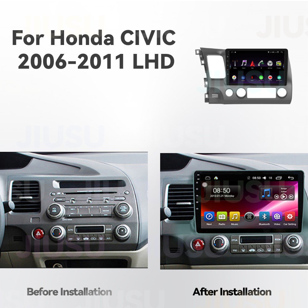 Android 12 Car DvD Player 10 inch Multimedia System Car Radio for Honda Civic 2006-2011 Car Stereo Touch Screen Carplay DSP GPS