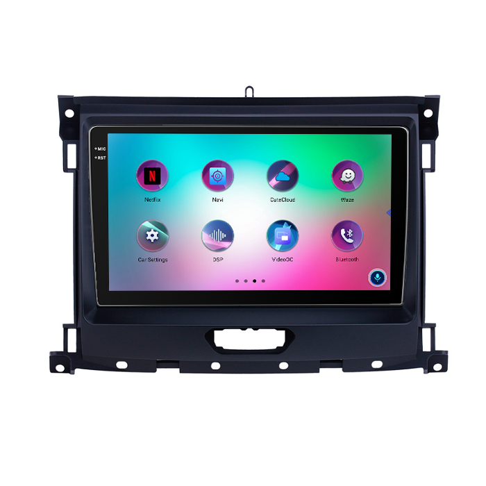 Octa core 4+64GB Auto radio 9 inch 4g lte for Ford Ranger 2018 with GPS WIFI Mirrorlink Android 13 BT WIFI Car DVD Player