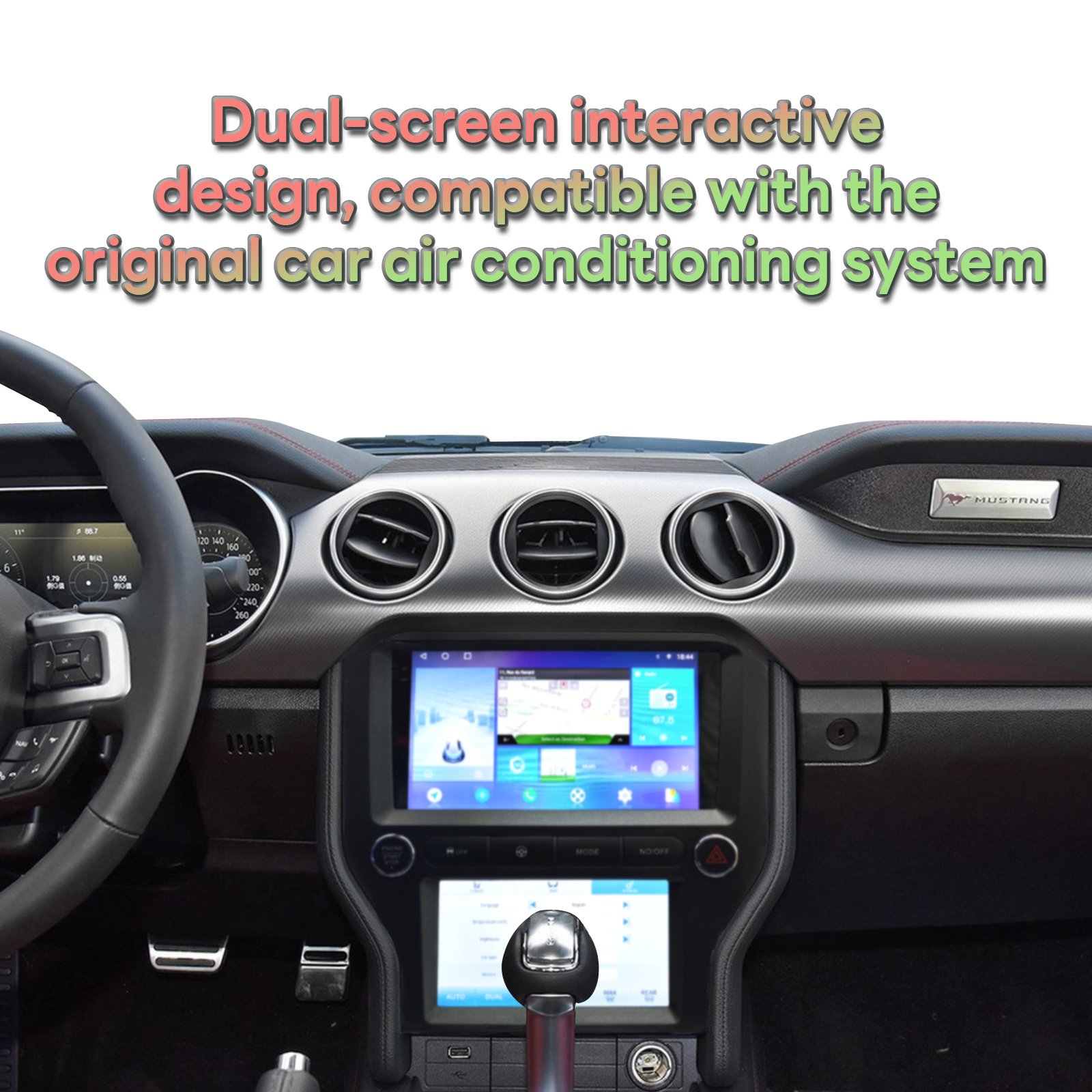 Wifi Car Radio Ford Mustang Car Multimedia Player TS10 Android12 Car Radio Screen 8 Core 5G for Ford Mustang 2015-2021 Support