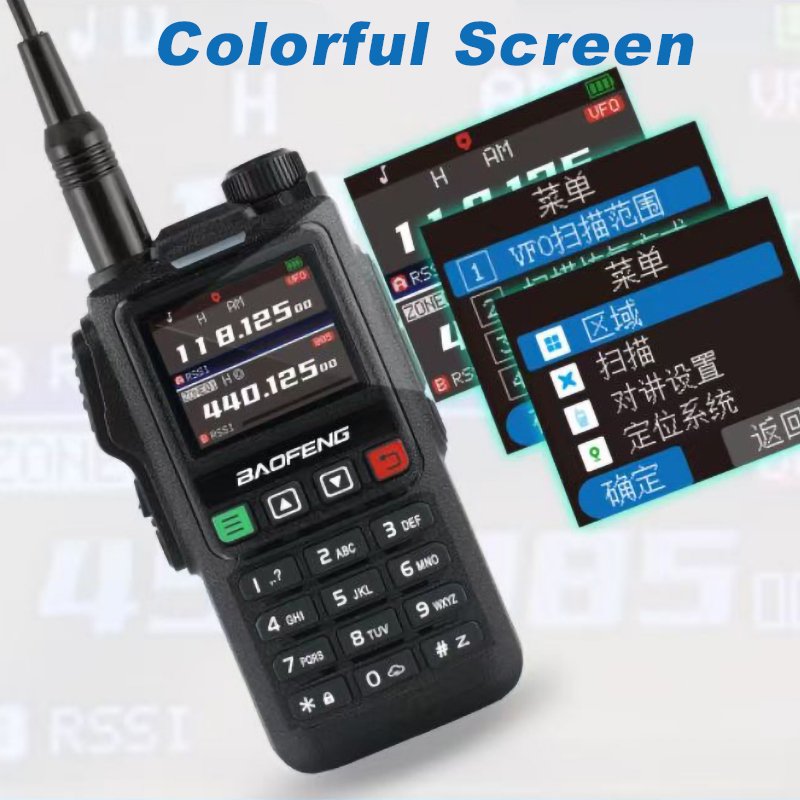Baofeng New UV-18H Tri band VFO ham radio original factory UV-18 NOAA baofeng UV18H handheld walkie talkie with GPS/Glonass