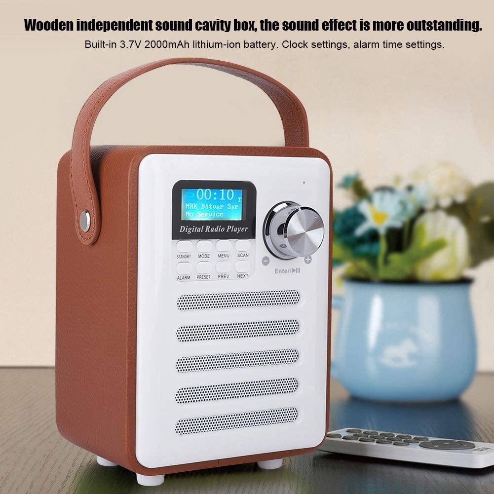 Portable DAB/DAB+ FM Radio with Blue tooth Speaker and SD Card Player,MP3 Player support stations presetting