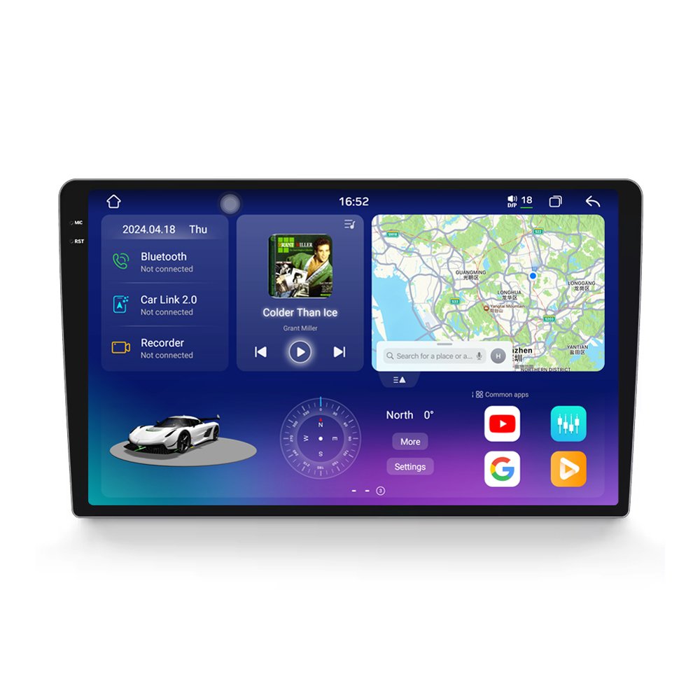 7870 Android 13 2k Qled Screen Car Radio Car Gps Voice Control Video Player 2din Universal Stereo Autoradio for All Android Auto