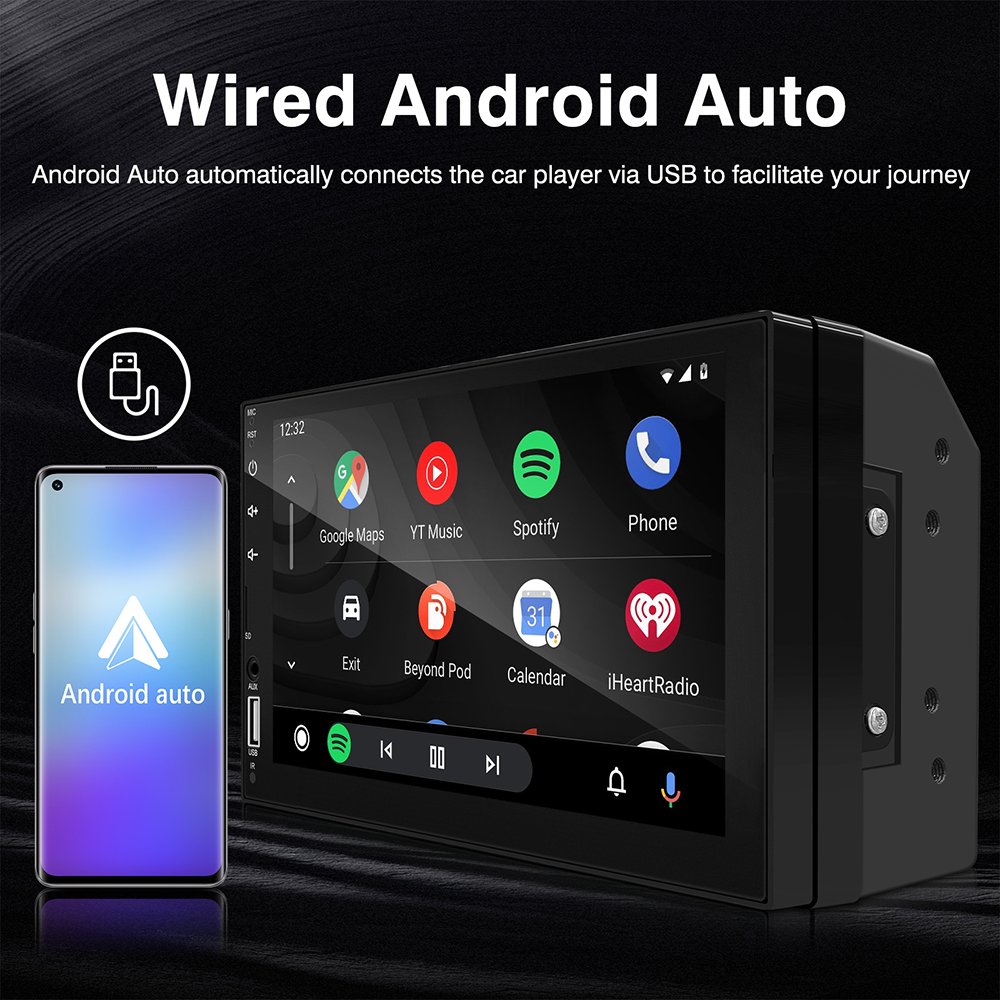 Universal 1 Din 2 Din Ips Touch Screen Gps Wifi Rear Camera Android Car Dvd Radio Android 10 Mp5 Player