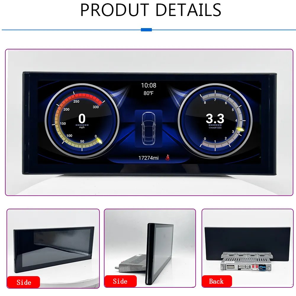 New Android System Car Display Screen Auto Gps Navi Radio 8+128gb Ram For Audi A4 B8 A5 09-16 Ips Touch