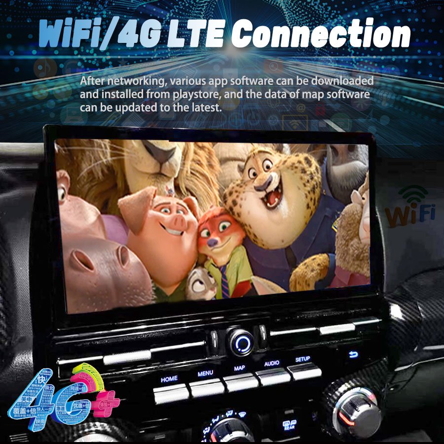 13.3INCH Carplay Car Radio For TOYOTA 4RUNNER 2009-2022 Android 13 Touch Screen Multimedia Player GPS Navigation Stereo 4G WIFI