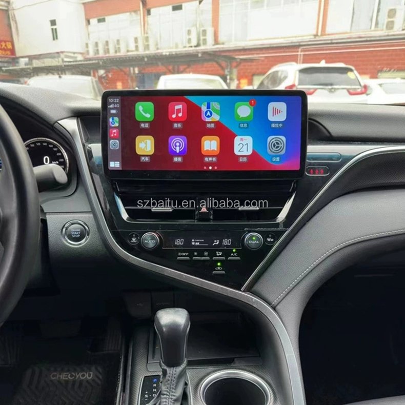 4+64GB 12.3 Inch Touch Screen Car Radio Android Audio Pour Car DVD Player Stereo for Toyota Camry 2021