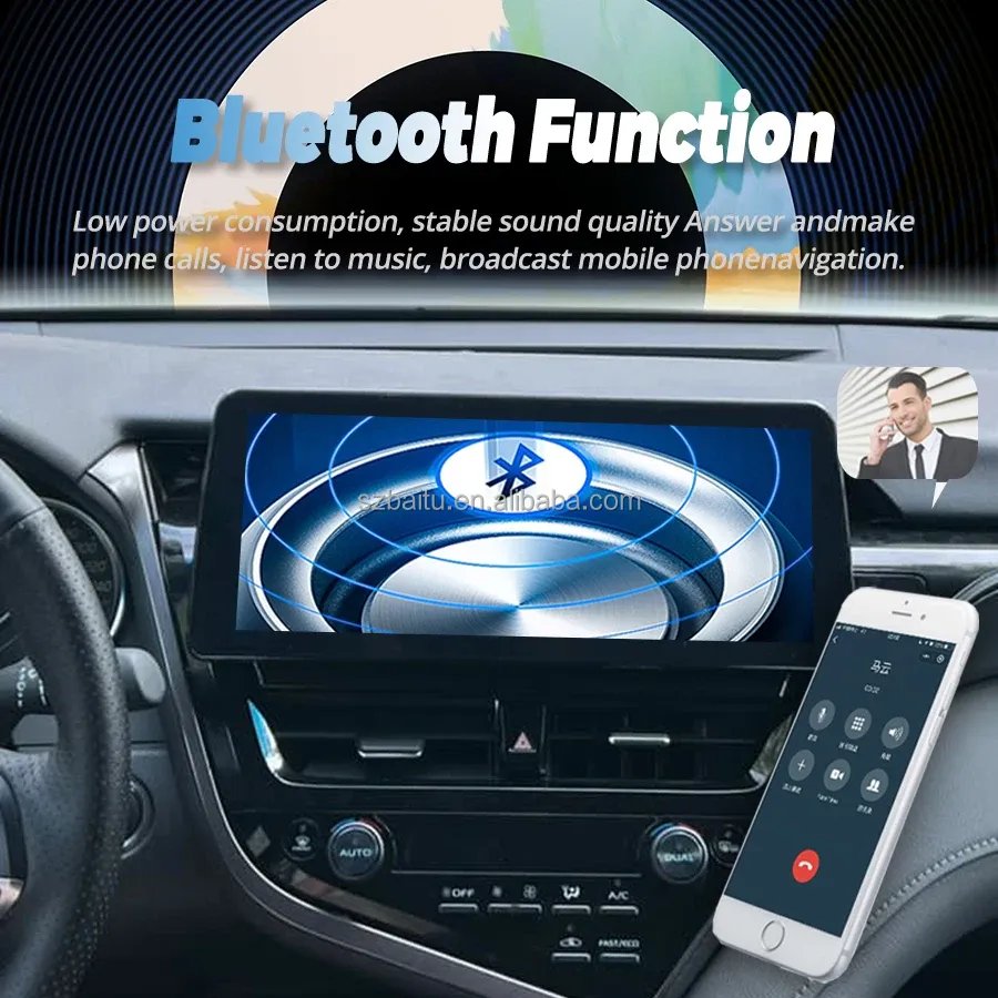 4+64GB 12.3 Inch Touch Screen Car Radio Android Audio Pour Car DVD Player Stereo for Toyota Camry 2021
