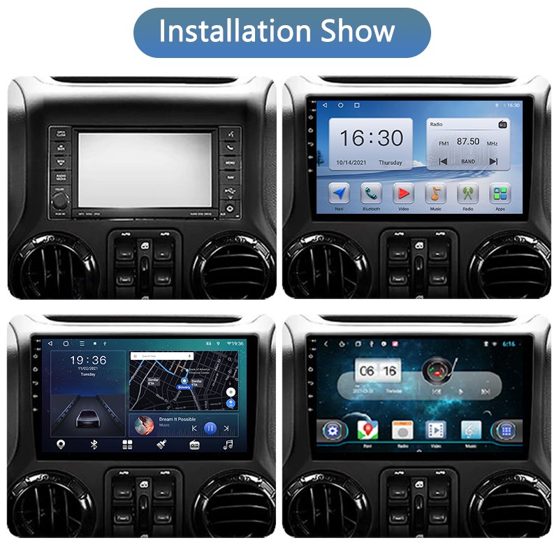 Android Car Multimedia dvd Radio for Jeep Wrangler 3 JK 2011-2014 GPS Navigation SWC BT WIFI