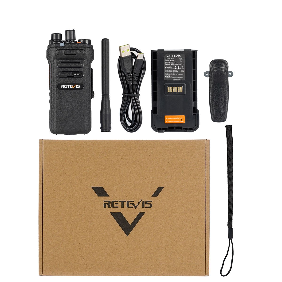 Type-C Charging Bidirectional Electronic Noise Reduction Cancelling Group Call IP67 Waterproof Business Two Way Radio NR30 NR630
