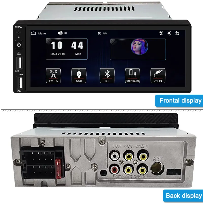 6.86 Inch 1 Din Universal Android 1+32G 2+32G Wireless Carplay Android Navigation GPS System