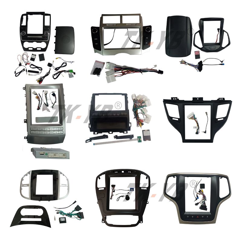 TK car frame Best selling car radio frame With wires canbus Car frame navigation Screen radio panel radio fascia