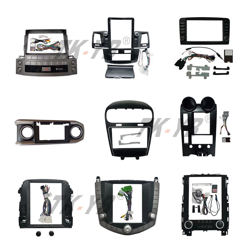 TK car frame Best selling car radio frame With wires canbus Car frame navigation Screen radio panel radio fascia