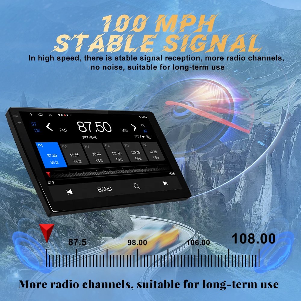 Jmance 9 inch In-Cell Screen Ram 2/4/6GB Rom 32/64/128GB 4G FM AM RDS Radio Android Auto Carplay 2 Din Universal Car DVD Player