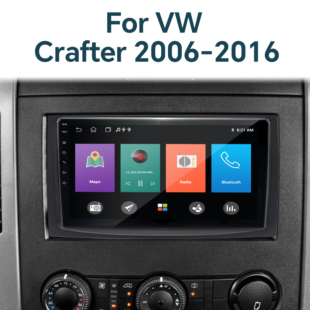 Android Car Radio DVD Player Screen Stereo Audio Navigator GPS DSP BT Car-play 360 Camera for VW Volkswagen Crafter 2006-2016