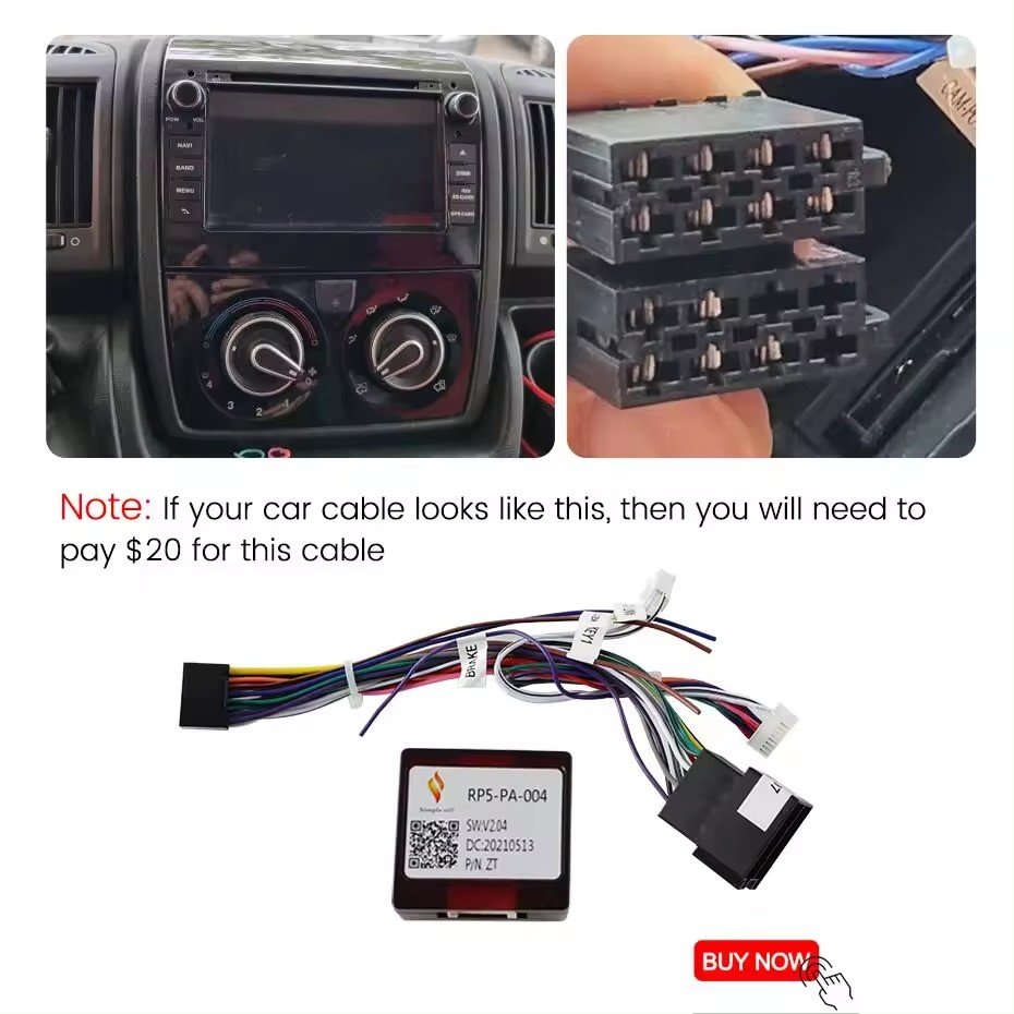 Android Car Radio System Carplay For Fiat Ducato 3 Peugeot Boxer 2 Citroen Jumper 2 2006-2022 Stereo Multimedia GPS Car player