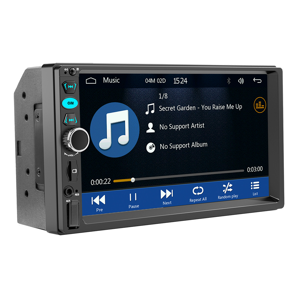 7 Inch F730C Car Stereo 2 DIN Touch Screen Car DVD Player BT Auto Electronics Dashboard Mounted 1 Year Warranty Carplay Radio