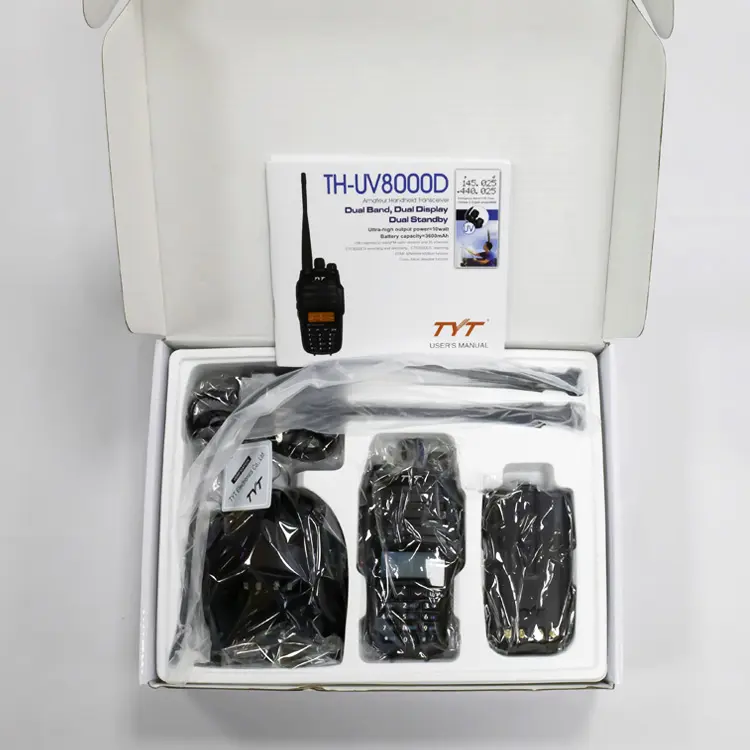 2023 Hot Products Tyt Uv8000D High Power 10W Wireless Communication Device Radio Walkie Talkie Phones