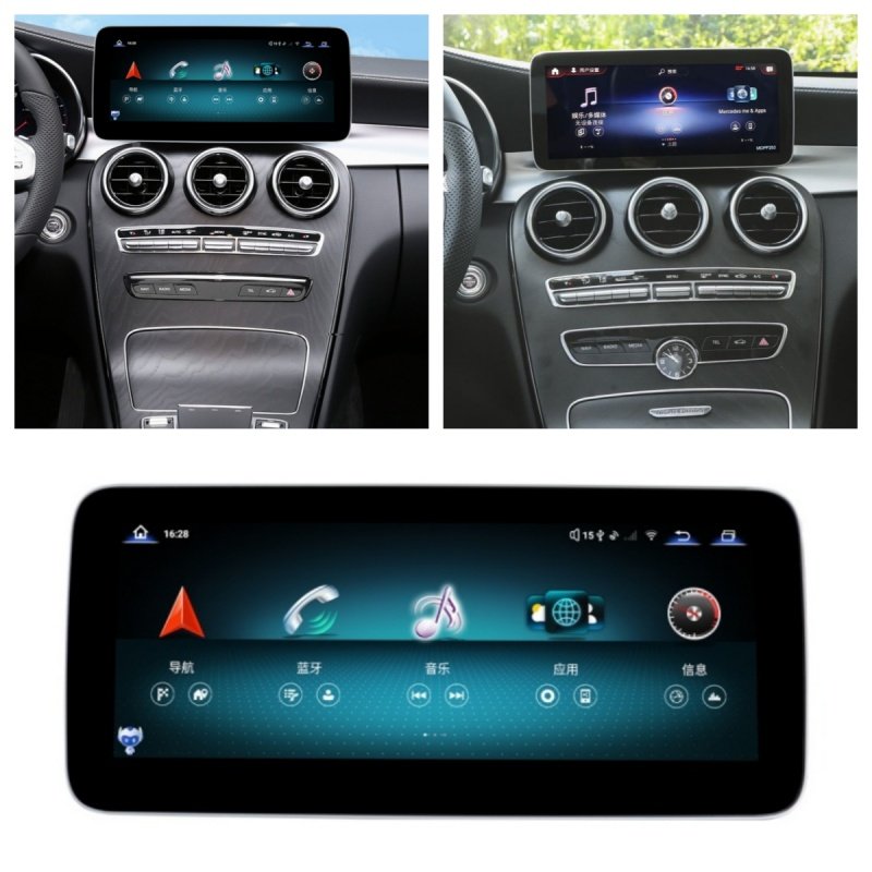 10.25 Inch New Android Car Stereo Multimedia Radio Video DVD Player For Mercedes Benz C GLC CLASS 2022 NTG6.0 Car Auto Carplay