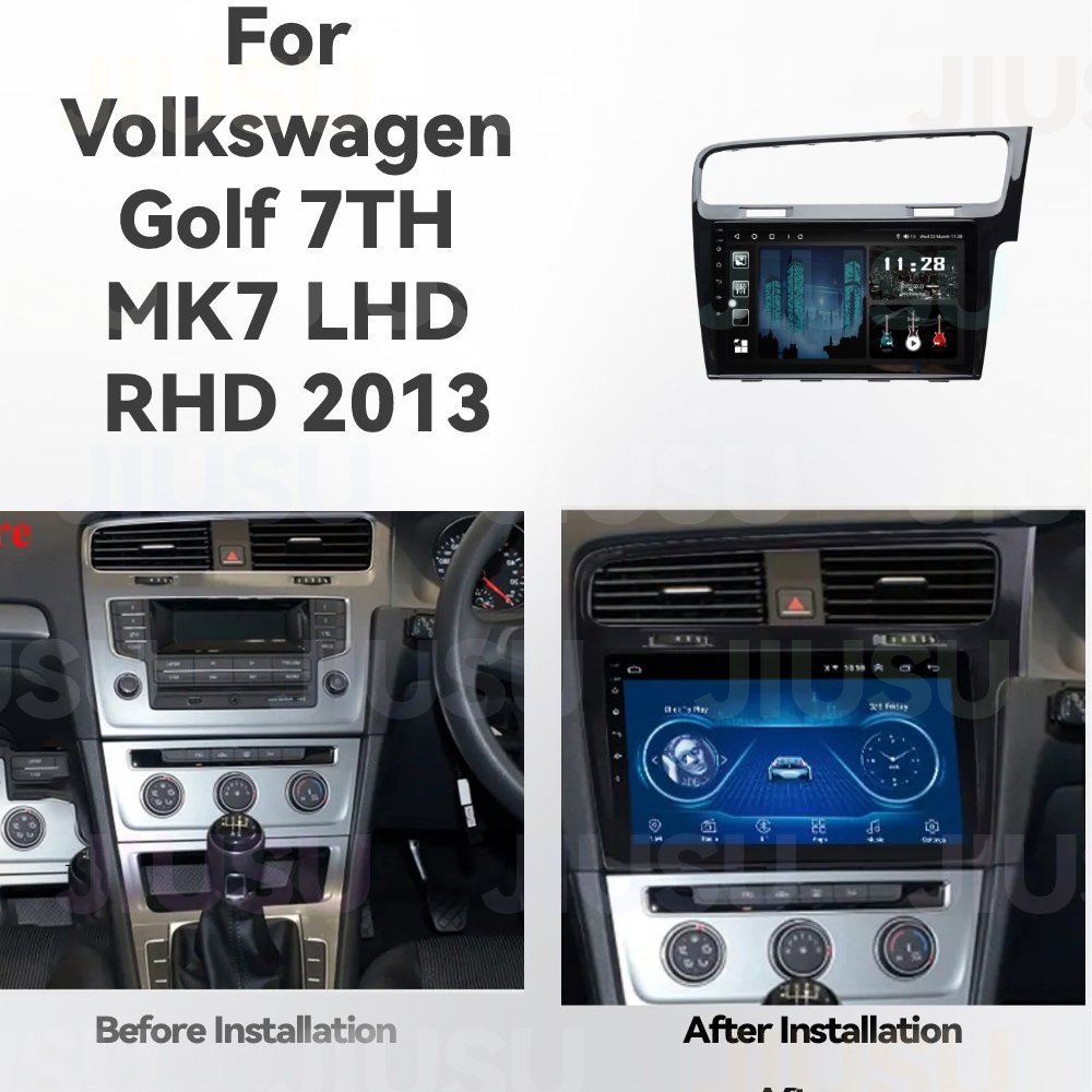 Android 12 Car Radio Touch Screen GPS Navigation DVD Player Stereo Multimedia Audio System for Volkswagen Golf MK7 2012-2021 RHD