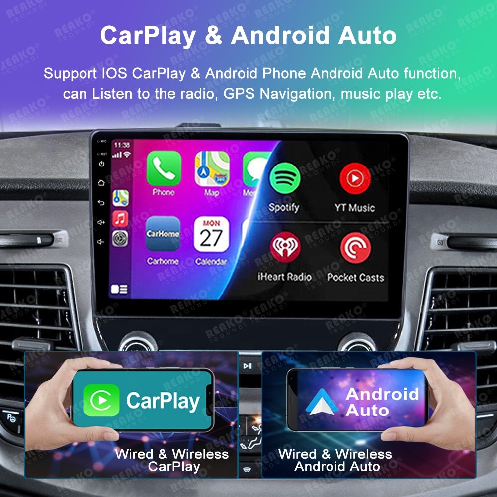 10.1 Inch Android Multimedia Video Player Screen GPS WIFI Car Radio For Ford Transit 350 2020-2021