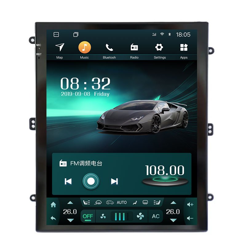 Factory Direct Sale 9/10 Inch Universal Touch Screen Android Car Radio 2.5D/LCD Gps Navigation Autoradio Car Multimedia Player