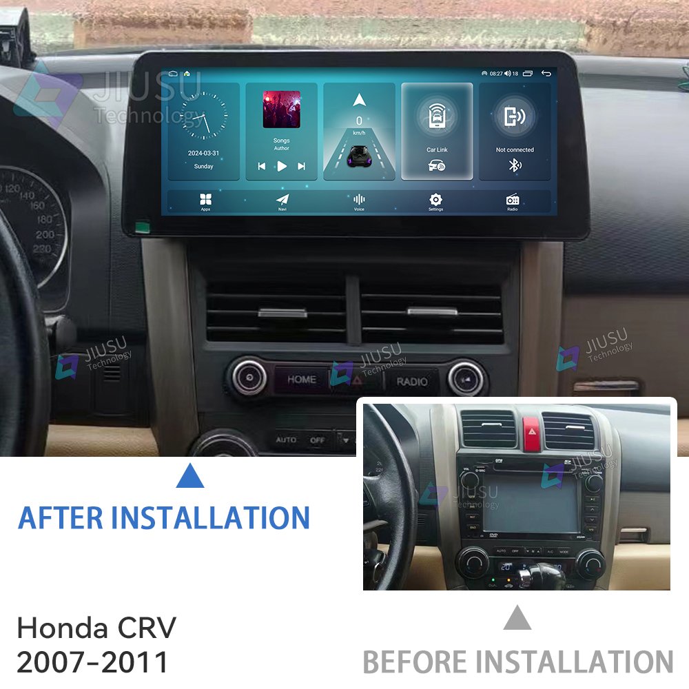 12.3'' Android Car Radio GPS Navigation DVD Player Stereo Multimedia System for Honda CRV 2007-2011 with Carplay DSP DAB