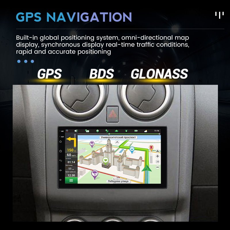 MEKEDE 2din 7 inch universal auto lcd touch screen android carplay car mp5 player stereo audio radio with full touch screen