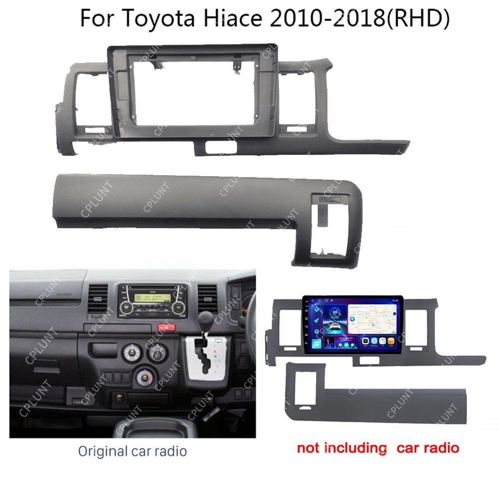 Car Android Screen Android Radio DVD Player Frame Navigation For TOYOTA HIACE 2010-2018 10.1 INCH RHD Farme