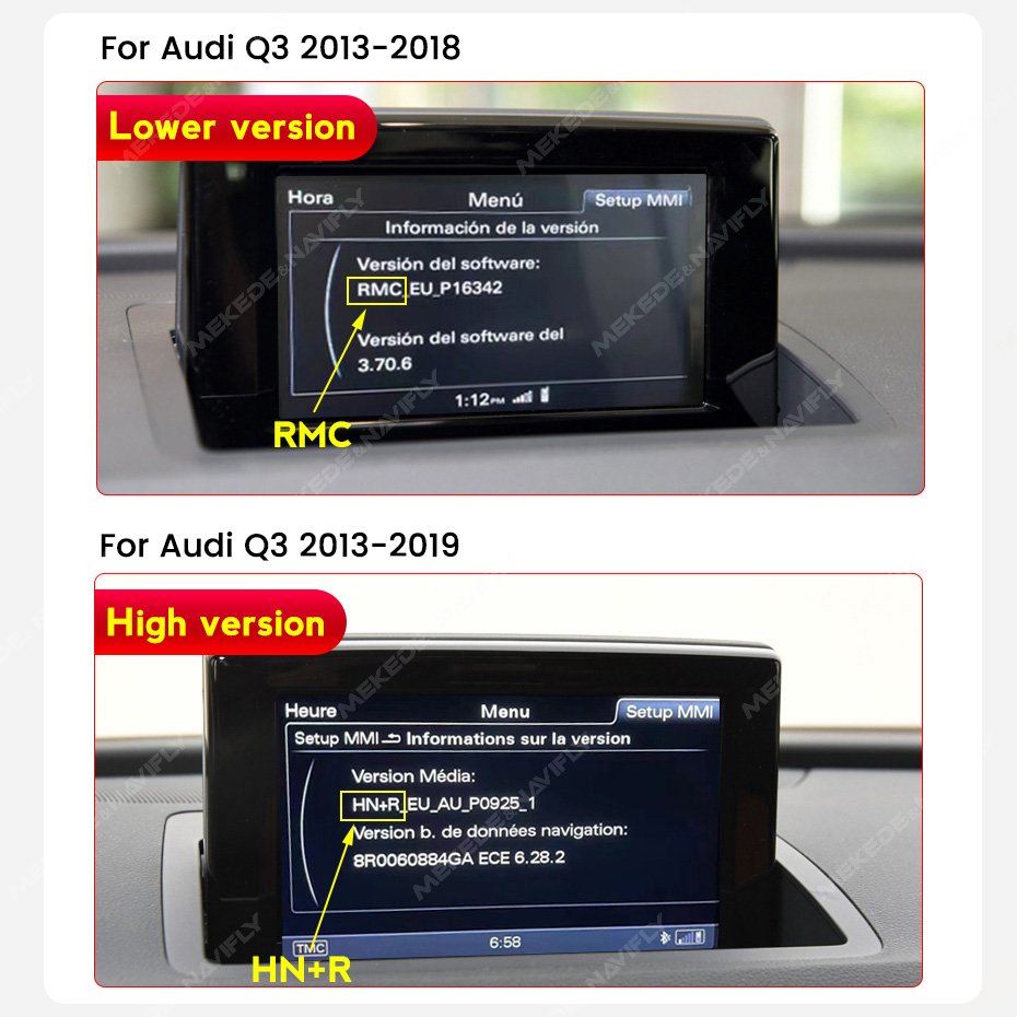 MEKEDE DUDU7 2K auto radio android car multimedia player FM CP WIFI DSP for Audi Q3 2011-2018 cooling fan DVR