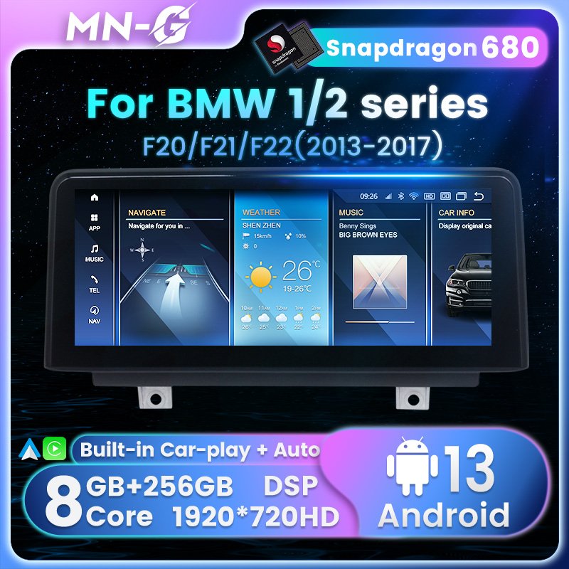 MEKEDE Android Navigation Car DVD Multimedia Player Auto Radio for BMW 1 Series F20 F21 F22 Qualcomm Snapdragon Chip